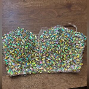 Marciano Embellished Corset Top